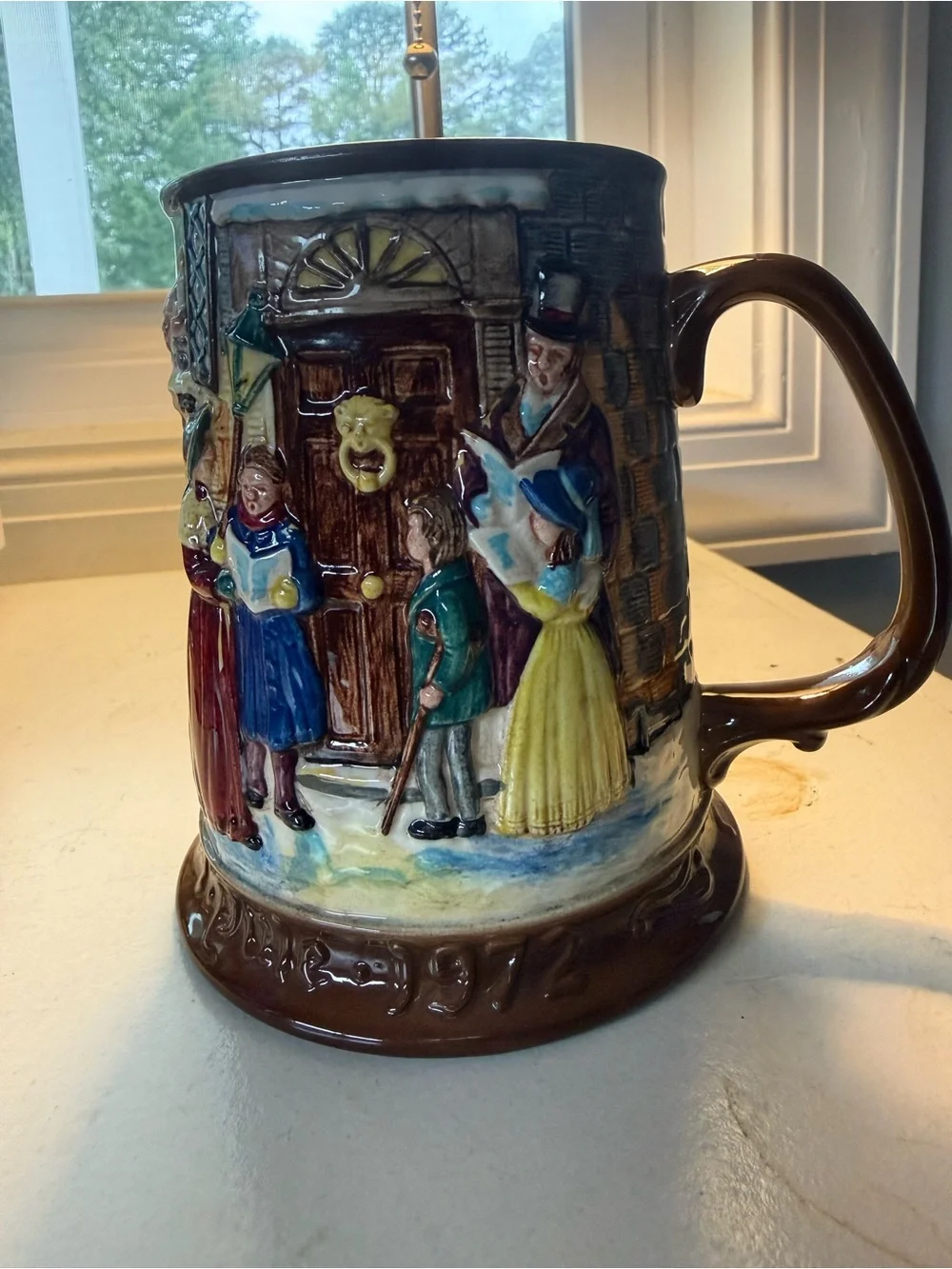 Vintage 1972 A Christmas Carol Ceramic Stein John Beswick Royal Daulton